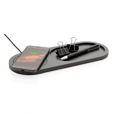 Logo trade promotional giveaways image of: Encore 10W wireless charging valet tray