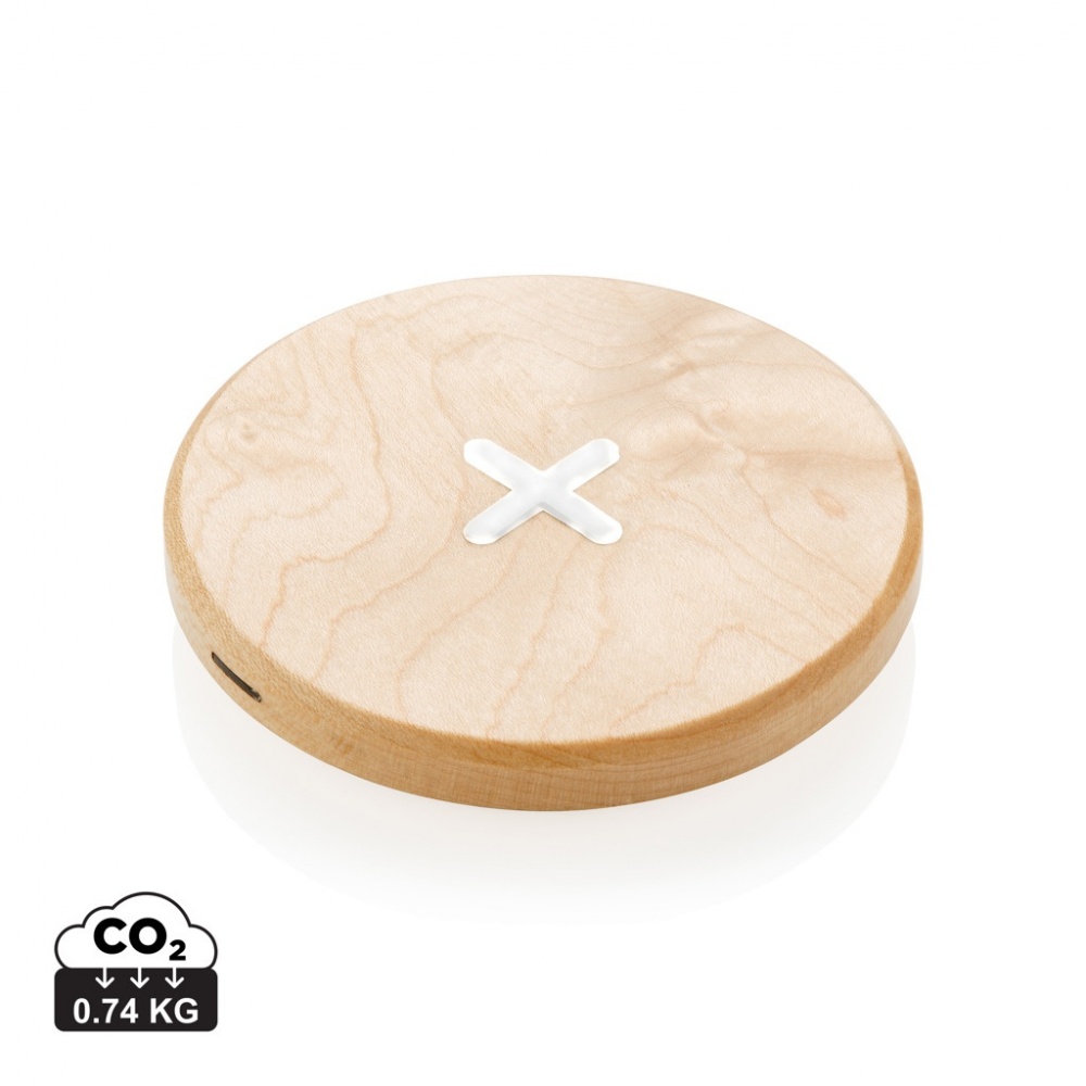Logotrade corporate gift image of: 5W wood wireless charger