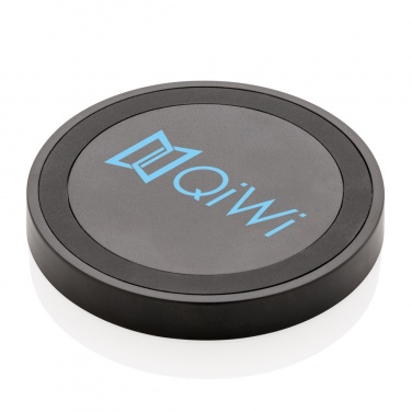 Logo trade promotional merchandise photo of: 5W wireless charging pad round