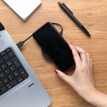 Logo trade corporate gift photo of: 5W wireless charging pad round