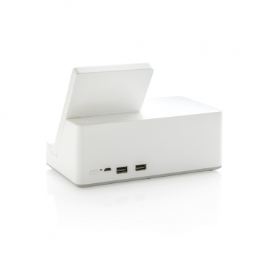 Logo trade promotional gifts picture of: Ontario 5W wireless charger with speaker