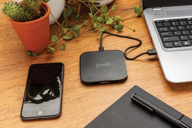 Logo trade promotional giveaway photo of: Wireless 5W charging pad