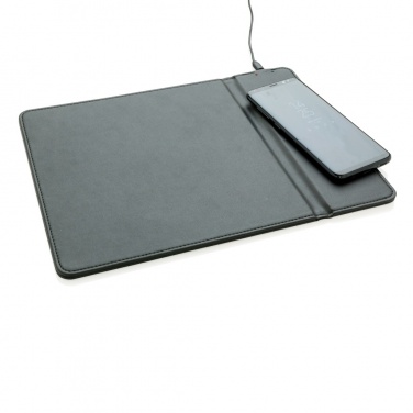 Logo trade promotional merchandise image of: Mousepad with 5W wireless charging