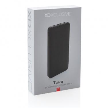 Logotrade advertising product image of: Tusca 10.000 mAh PU powerbank