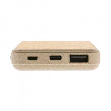 Logotrade promotional merchandise picture of: Cork and Wheat 5.000 mAh pocket powerbank