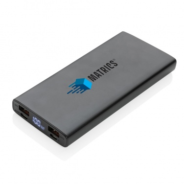 Logo trade promotional giveaway photo of: Aluminium 18W 10.000 mAh PD Powerbank