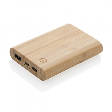 Logotrade promotional items photo of: Bamboo 5.000 mAh powerbank