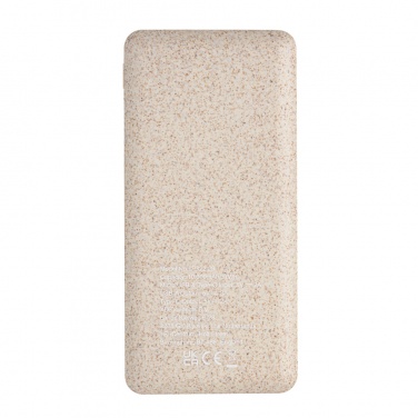 Logotrade promotional item image of: 10.000 mah wheat straw powerbank