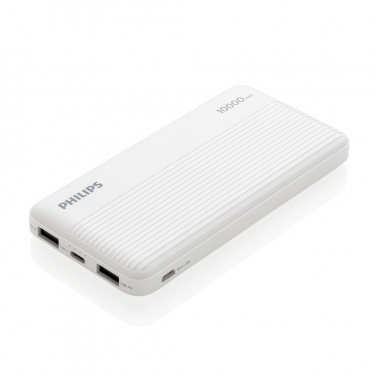Logo trade promotional items picture of: Philips 10.000 mAh slim powerbank
