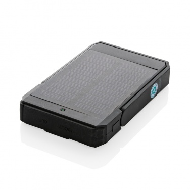 Logo trade promotional giveaway photo of: Skywave RCS rplastic solar powerbank 5000 mAh 10W wireless