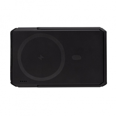 Logo trade advertising product photo of: Skywave RCS rplastic solar powerbank 5000 mAh 10W wireless