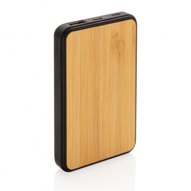 Logo trade promotional gifts picture of: RCS recycled plastic 5.000 mAh Powerbank