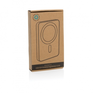 Logotrade promotional gift image of: Magnetix RCS recycled plastic 5000 mah magnetic powerbank