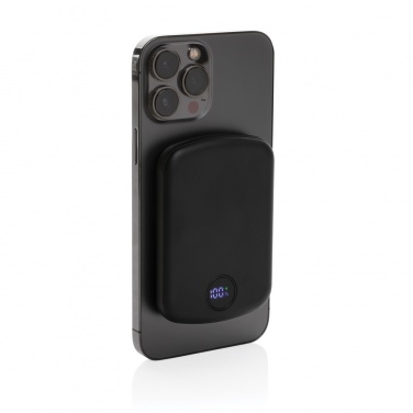 Logotrade promotional product image of: MagBoost RCS recycled plastic 5000 mah magnetic powerbank
