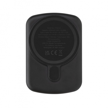 Logo trade advertising products picture of: MagBoost RCS recycled plastic 5000 mah magnetic powerbank