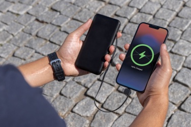 Logotrade promotional product picture of: Lockhart RCS recycled plastic 10.000 with integrated cables