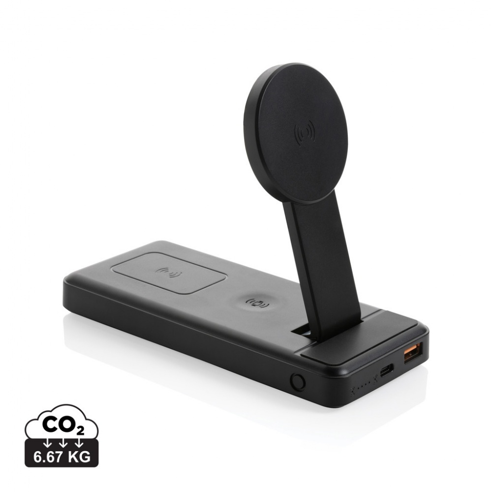 Logotrade corporate gifts photo of: Fenwick RCS recycled plastic 10000mah  3 in 1 fast powerbank