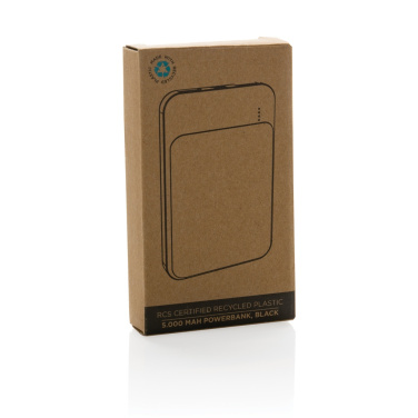 Logotrade promotional gift image of: RCS recycled plastic 5.000 mAh powerbank