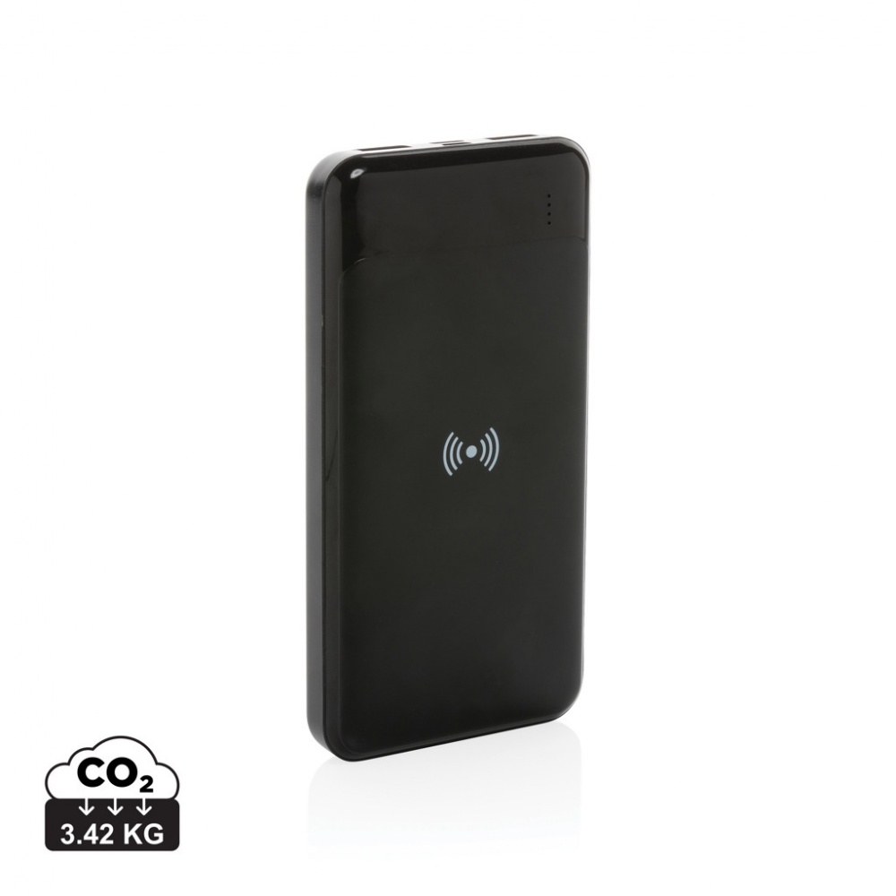 Logotrade promotional product picture of: RCS standard recycled plastic wireless powerbank