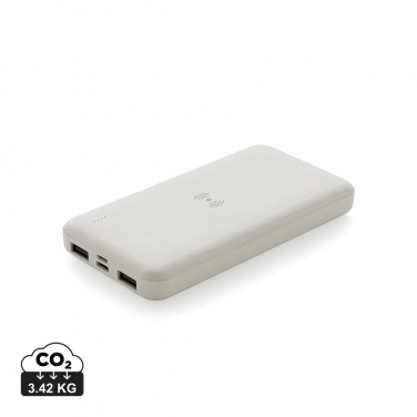 Logotrade promotional merchandise image of: RCS standard recycled plastic wireless powerbank