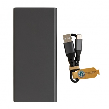 Logo trade promotional products picture of: Terra RCS recycled 18W aluminium powerbank 10.000 mAh