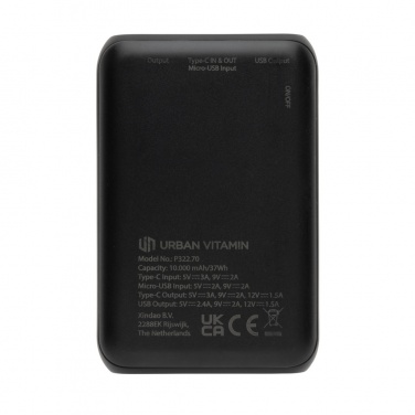Logotrade promotional product picture of: Urban Vitamin Alameda 10.000 mAh 18W PD powerbank