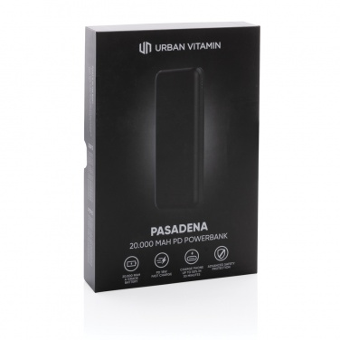 Logotrade promotional product image of: Urban Vitamin Pasadena 20.000 mAh 18W PD powerbank