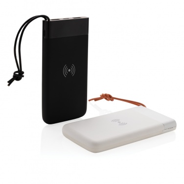 Logo trade advertising products image of: Aria 8.000 mAh 5W wireless charging powerbank
