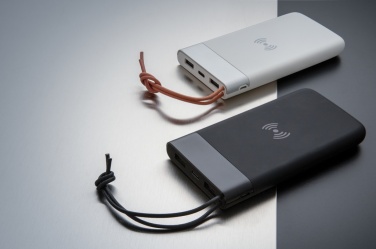 Logo trade corporate gift photo of: Aria 8.000 mAh 5W wireless charging powerbank