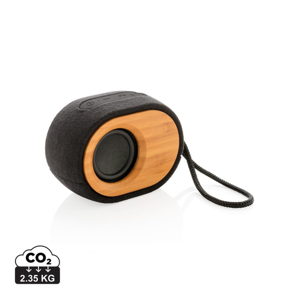 Logo trade promotional item photo of: Bamboo X  speaker