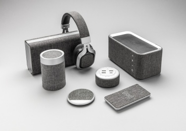 Logo trade promotional gifts image of: Vogue wireless charging speaker