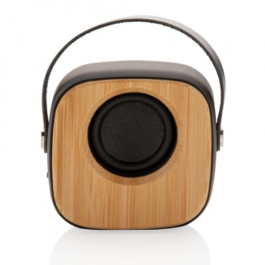 Logo trade promotional merchandise photo of: Bamboo 3W Wireless Fashion Speaker
