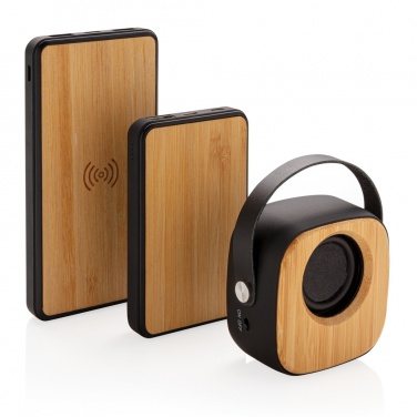 Logotrade corporate gift picture of: Bamboo 3W Wireless Fashion Speaker