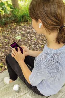 Logotrade promotional products photo of: TWS earbuds in UV-C sterilising charging case