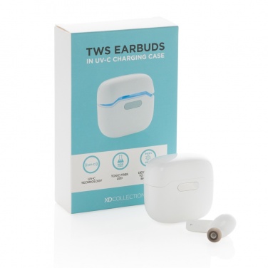 Logotrade promotional product picture of: TWS earbuds in UV-C sterilising charging case