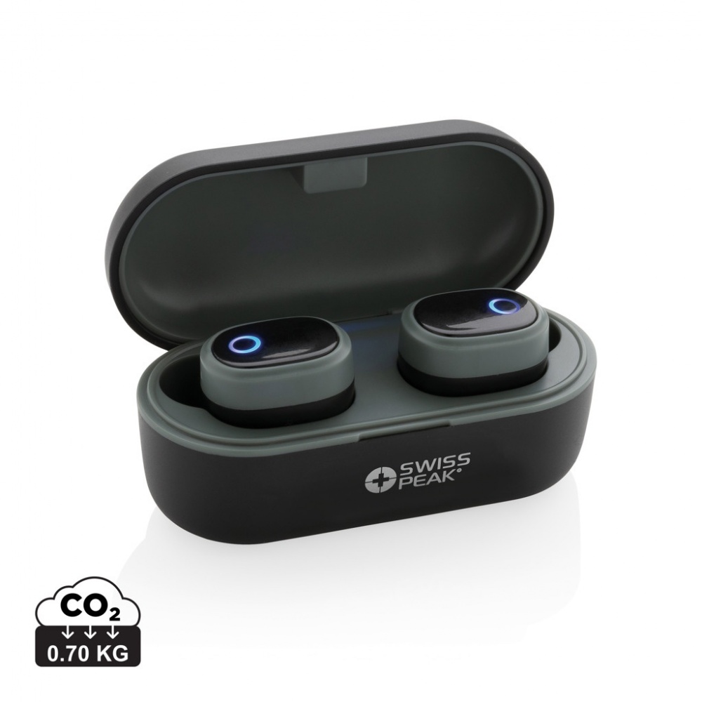 Logotrade promotional giveaway image of: Swiss peak TWS earbuds