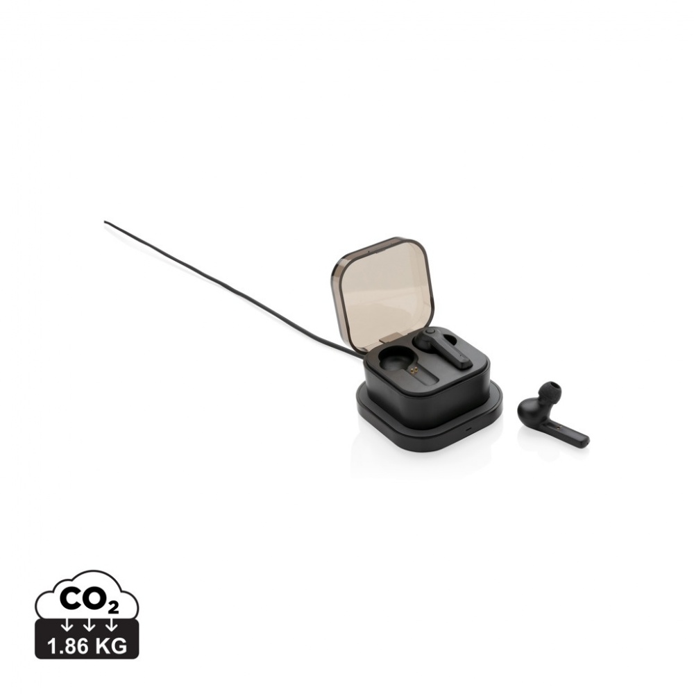 Logotrade advertising product image of: TWS earbuds in wireless charging case