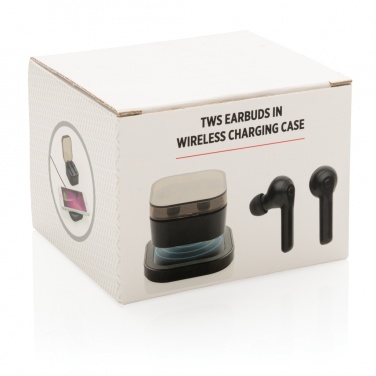 Logo trade promotional products picture of: TWS earbuds in wireless charging case