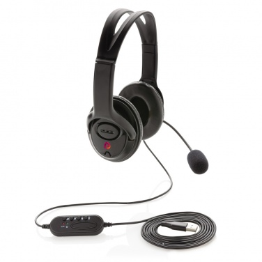 Logotrade promotional giveaways photo of: Over ear wired work headset