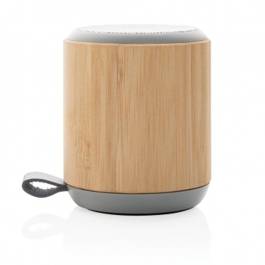 Logotrade promotional products photo of: Bamboo and fabric 3W wireless speaker