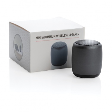 Logo trade business gift photo of: Mini aluminium wireless speaker