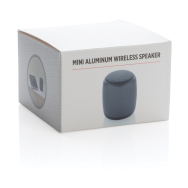 Logotrade promotional gift image of: Mini aluminium wireless speaker