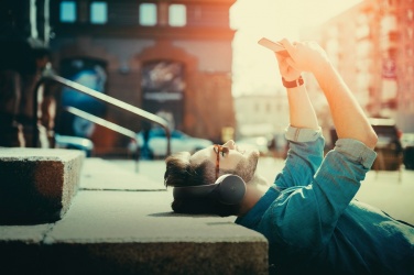 Logotrade promotional giveaway image of: Motorola MOTO XT500 wireless over ear headphone