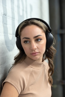 Logotrade promotional product image of: Urban Vitamin Cupertino RCS rplastic ANC headphone