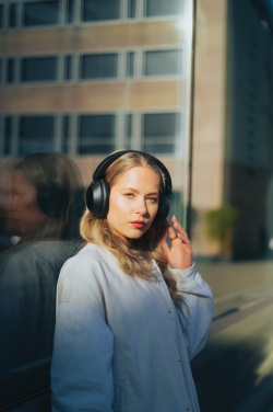 Logo trade promotional product photo of: Urban Vitamin Cupertino RCS rplastic ANC headphone