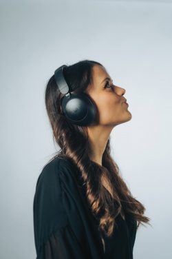 Logo trade advertising product photo of: Urban Vitamin Cupertino RCS rplastic ANC headphone