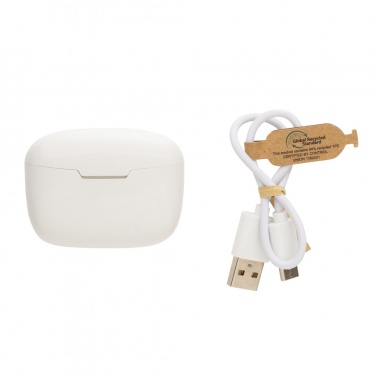 Logo trade promotional merchandise photo of: RCS recycled plastic Liberty Pro wireless earbuds