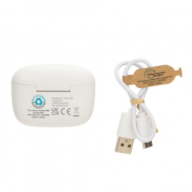 Logo trade promotional giveaways picture of: RCS recycled plastic Liberty Pro wireless earbuds