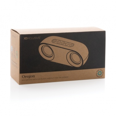 Logotrade promotional giveaways photo of: Oregon RCS recycled plastic and cork 10W speaker