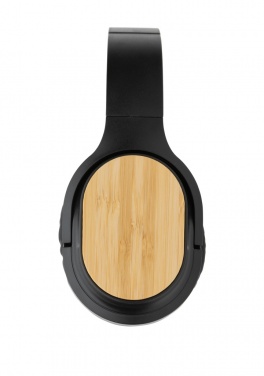 Logo trade promotional merchandise photo of: RCS and bamboo Elite Foldable wireless headphone